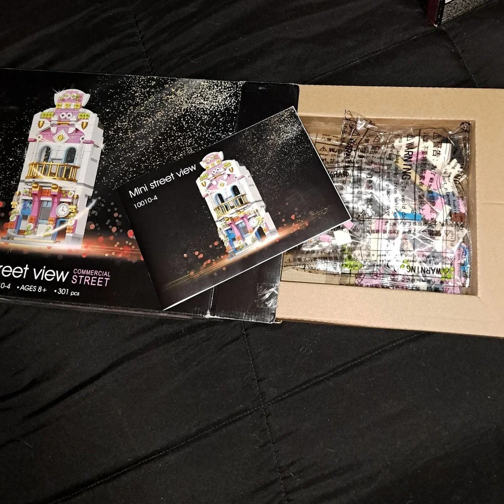 Lego style European street View Building Block set Teens to Adults